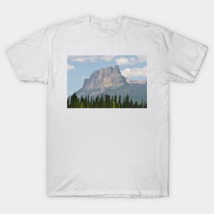 Castle Mountain Banff National Park Digital Painting T-Shirt